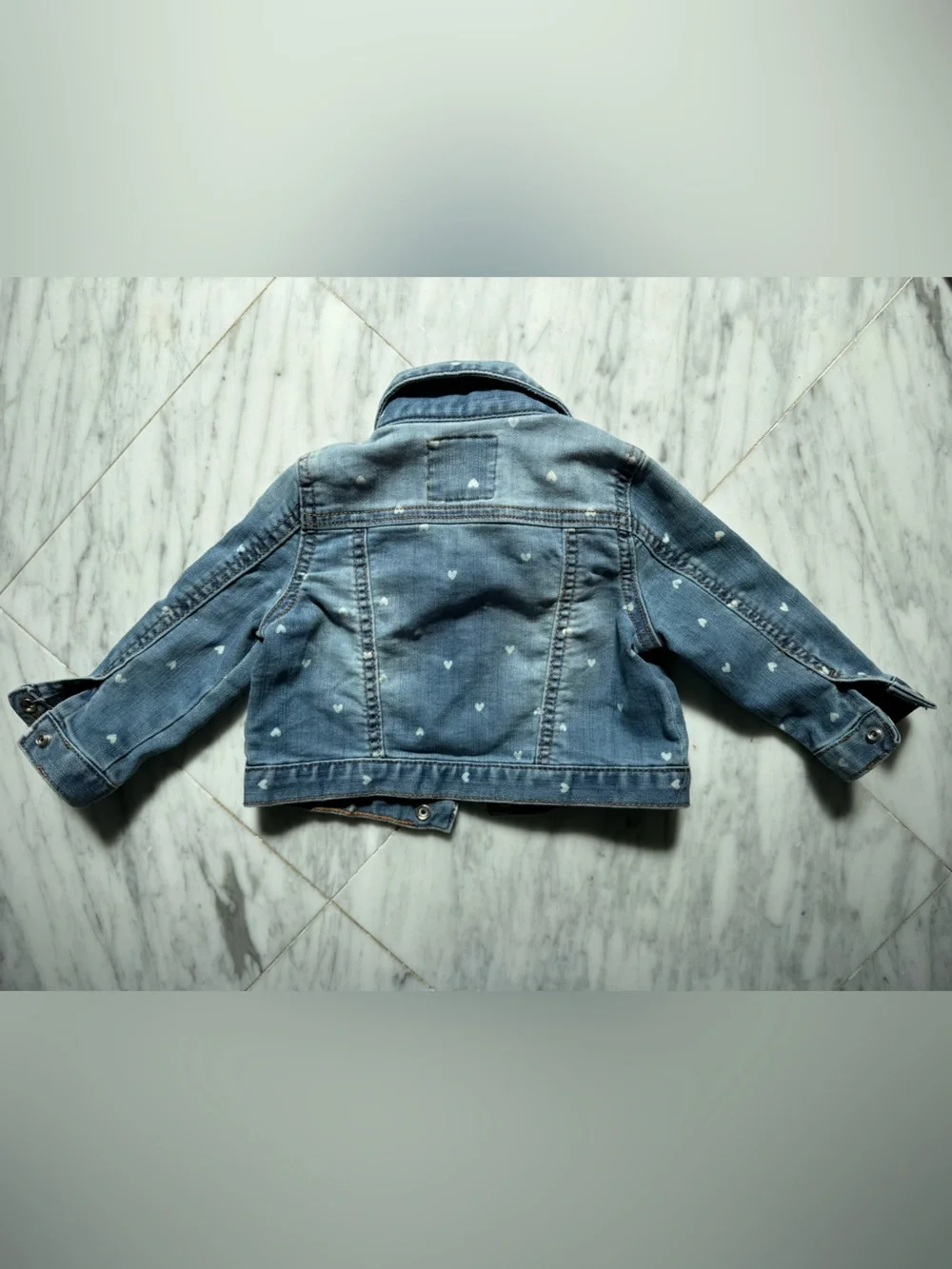 OshKosh B'gosh Light Blue Heart-Print Denim Jacket